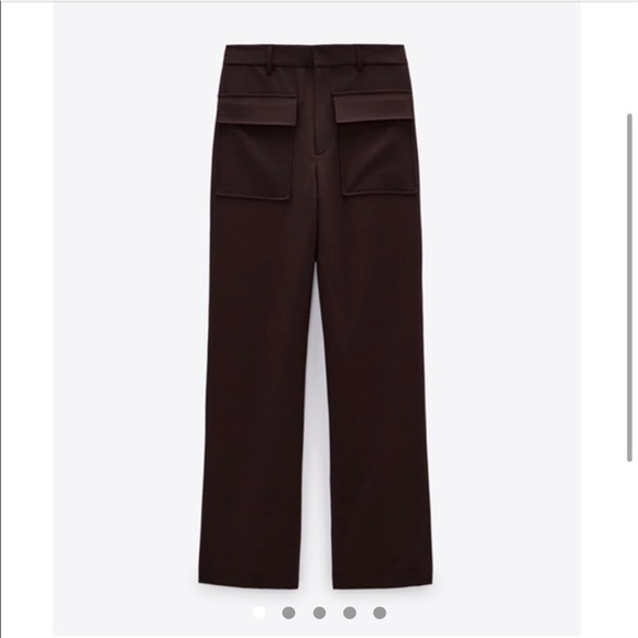 Straight leg high waisted pants with pockets - Picture 4 of 7